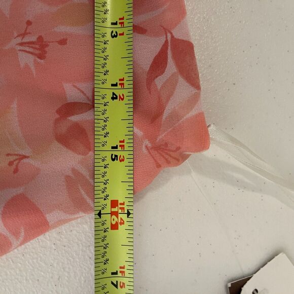 Cynthia Howie Maggy Boutique Skirt Women's 12 Pink Lined Y2k Floral Artsy - Picture 9 of 9